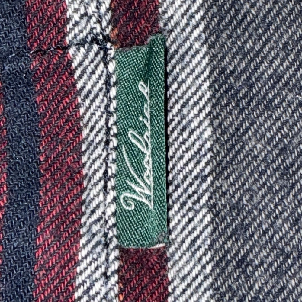 Woolrich Shirt Mens 3XLT Gray Red Heathered Tall Plaid Flannel Lumberjack Cabin - Picture 3 of 7